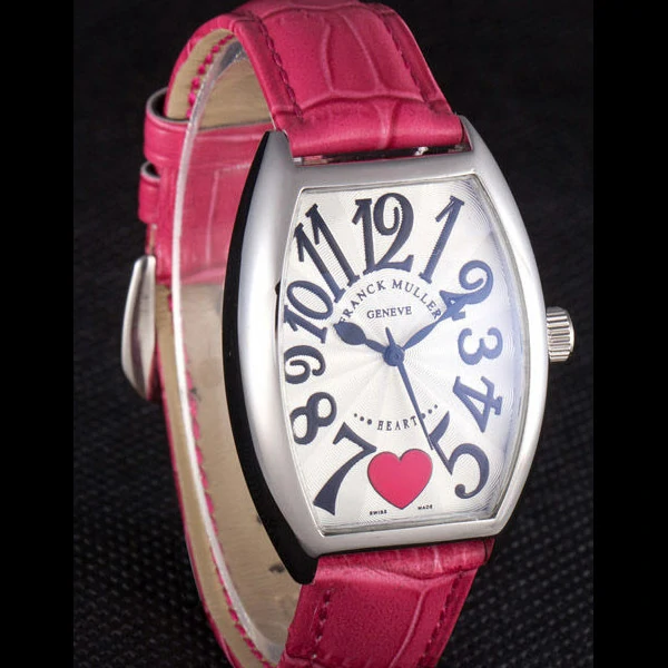 Frank Muller Heart Pink Leather Band new59677