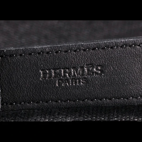 Hermes Heure H Rose Gold Bezel Black Leather Strap White Dial new59199