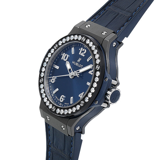 Hublot Replica Watch Big Bang, Ceramic Blue Diamonds, 38mm, 361.CM.7170.LR.1204