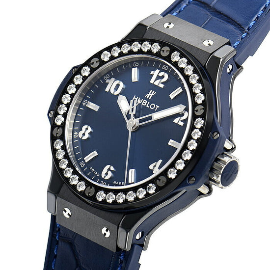 Hublot Replica Watch Big Bang, Ceramic Blue Diamonds, 38mm, 361.CM.7170.LR.1204