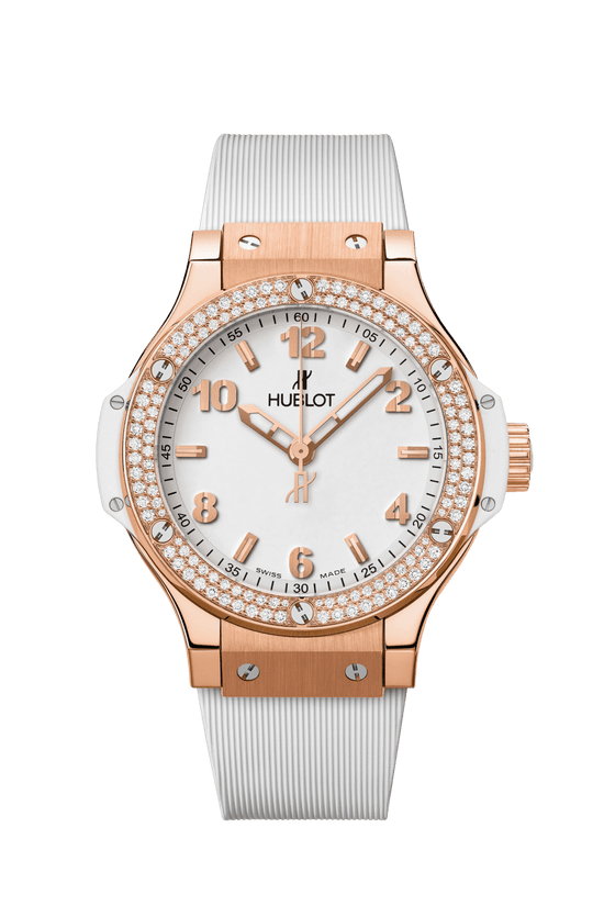 Hublot Replica Watch Big Bang, Gold White Diamonds, 38 mm, 361.PE.2010.RW.1104