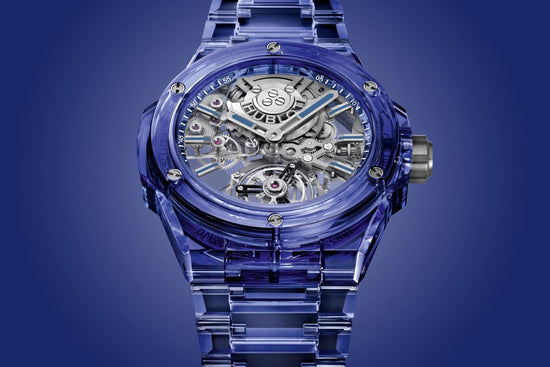 Hublot Replica Watch Big Bang Integrated Tourbillon Full Blue Sapphire, 43mm, 455.JL.0120.JL