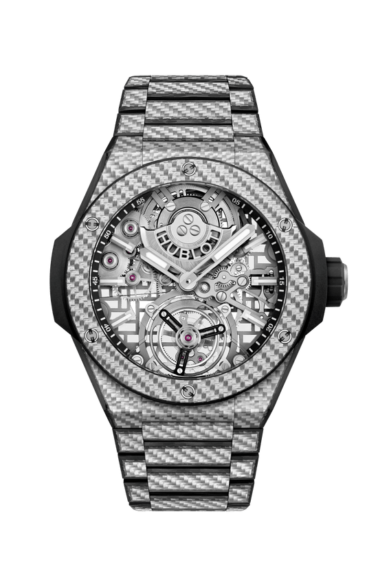 Hublot Replica Watch Big Bang Integrated Tourbillon Full Carbon, 43mm, Carbon Fiber and Texalium® Upper Layer, 455.YS.0170.YS