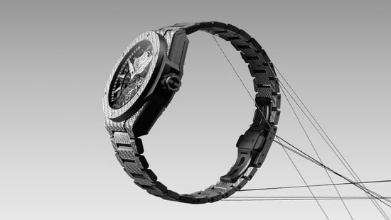 Hublot Replica Watch Big Bang Integrated Tourbillon Full Carbon, 43mm, Carbon Fiber and Texalium® Upper Layer, 455.YS.0170.YS