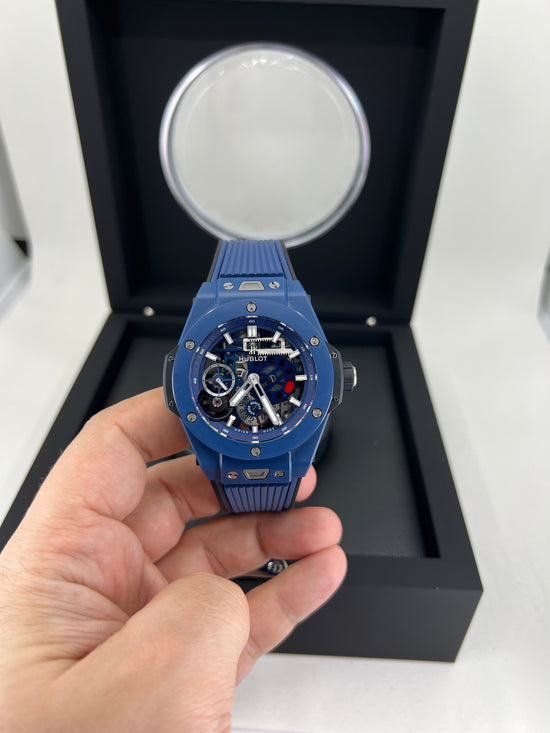 Hublot Replica Watch Big Bang Meca-10 Ceramic Blue 45mm, 414.EX.5123.RX