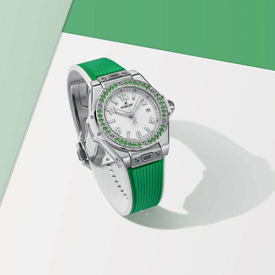 Hublot Replica Watch Big Bang One Click Joyful Steel Apple Green 33, 485.SG.2210.RX.1222