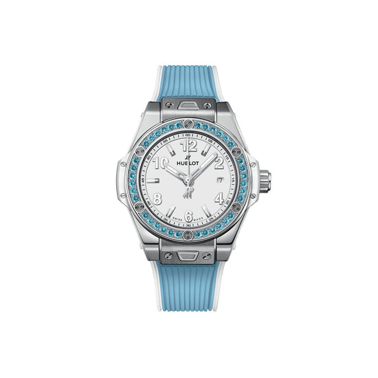 Hublot Replica Watch Big Bang One Click Joyful Steel Sky Blue 33, 485.SL.2210.RX.1207