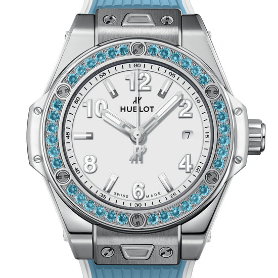 Hublot Replica Watch Big Bang One Click Joyful Steel Sky Blue 33, 485.SL.2210.RX.1207