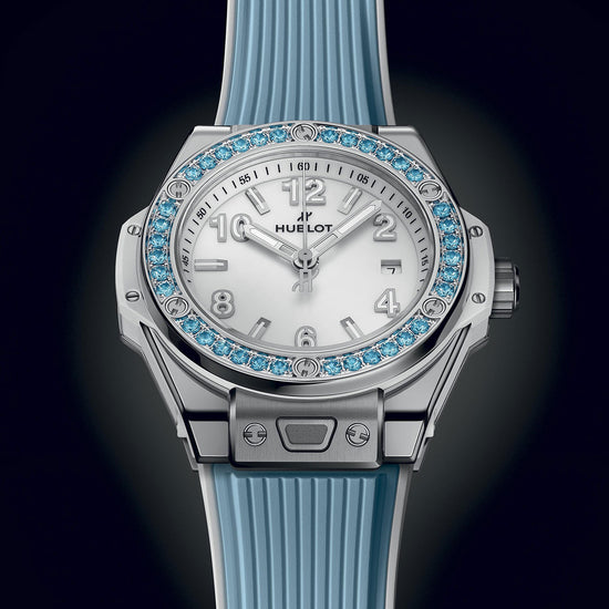 Hublot Replica Watch Big Bang One Click Joyful Steel Sky Blue 33, 485.SL.2210.RX.1207