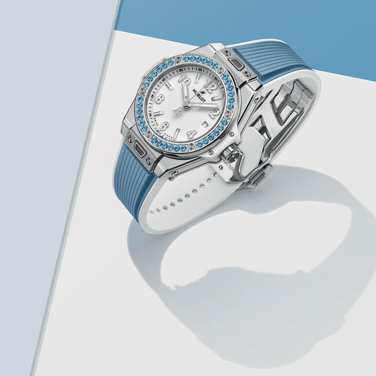 Hublot Replica Watch Big Bang One Click Joyful Steel Sky Blue 33, 485.SL.2210.RX.1207