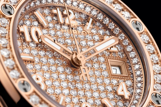 Hublot Replica Watch Big Bang ONE CLICK KING GOLD FULL PAVÉ 485.OX.9000.RX.1604