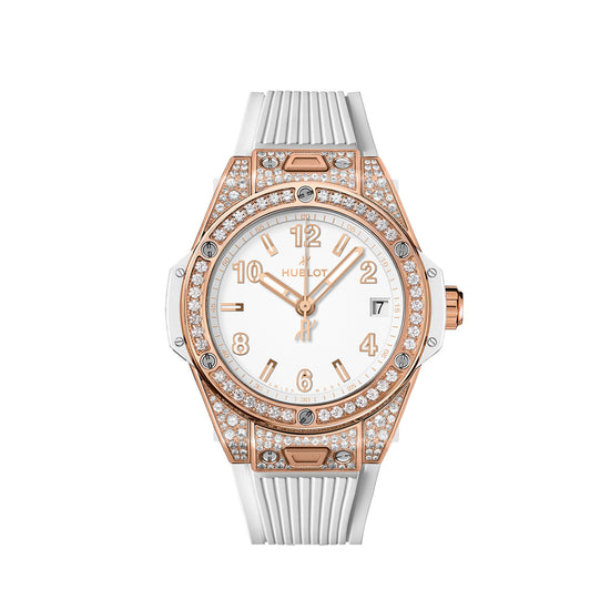 Hublot Replica Watch Big Bang ONE CLICK KING GOLD WHITE PAVÉ 465.OE.2080.RW.1604