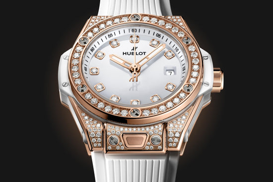 Hublot Replica Watch Big Bang ONE CLICK KING GOLD WHITE PAVÉ 485.OE.2210.RW.1604