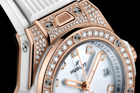 Hublot Replica Watch Big Bang ONE CLICK KING GOLD WHITE PAVÉ 485.OE.2210.RW.1604