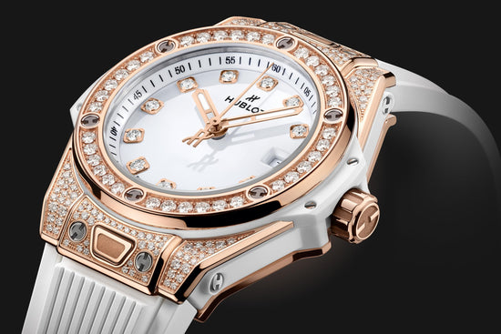 Hublot Replica Watch Big Bang ONE CLICK KING GOLD WHITE PAVÉ 485.OE.2210.RW.1604