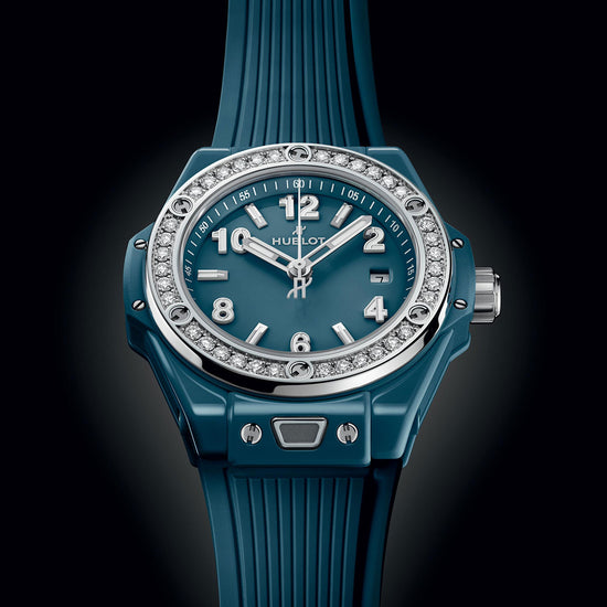 Hublot Replica Watch Big Bang One Click Petrol Blue Ceramic Diamonds 33, 485.ES.5171.RX.1204