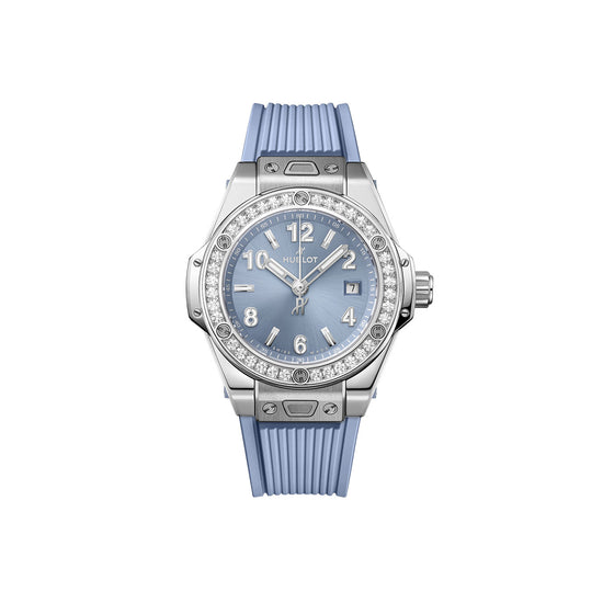 Hublot Replica Watch Big Bang One Click Steel Coal Blue Diamonds, 485.SX.717B.RX.1204.