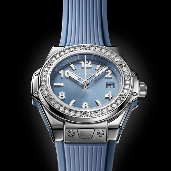 Hublot Replica Watch Big Bang One Click Steel Coal Blue Diamonds, 485.SX.717B.RX.1204.