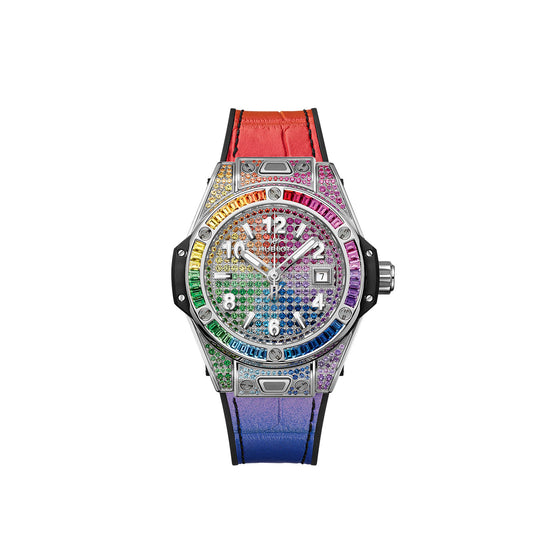 Hublot Replica Watch Big Bang ONE CLICK STEEL RAINBOW 485.SX.9900.LR.0999