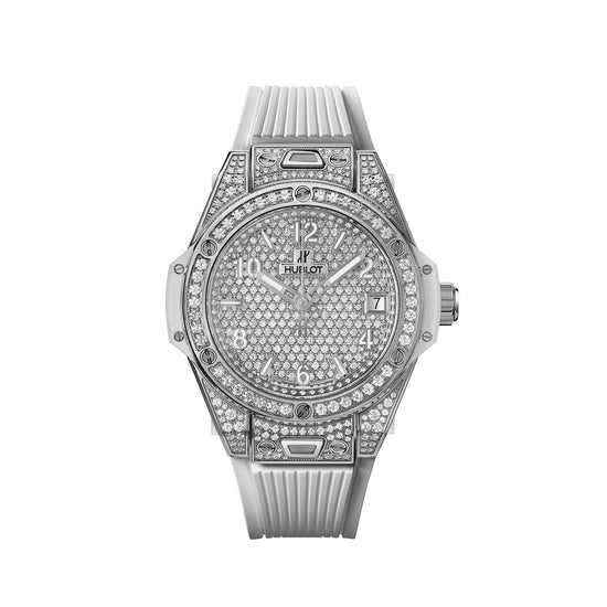 Hublot Replica Watch Big Bang ONE CLICK STEEL WHITE FULL PAVÉ 465.SE.9010.RW.1604