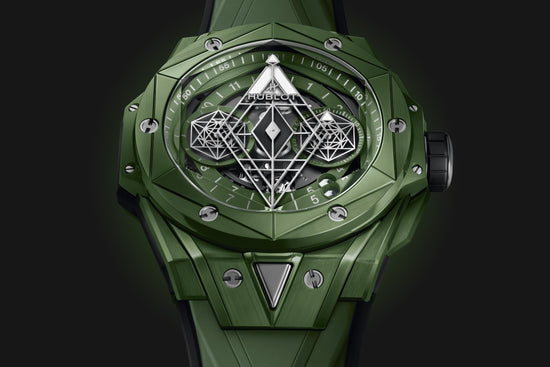 Hublot Replica Watch Big Bang SANG BLEU II GREEN CERAMIC 418.GX.5207.RX.MXM22