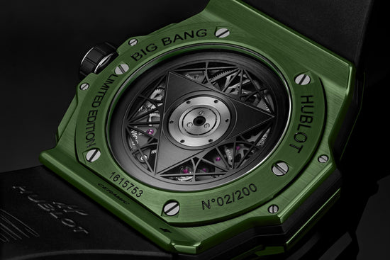 Hublot Replica Watch Big Bang SANG BLEU II GREEN CERAMIC 418.GX.5207.RX.MXM22