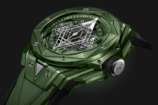 Hublot Replica Watch Big Bang SANG BLEU II GREEN CERAMIC 418.GX.5207.RX.MXM22