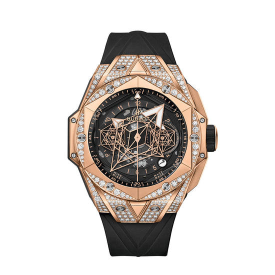 Hublot Replica Watch Big Bang SANG BLEU II KING GOLD PAVÉ 418.OX.1108.RX.1604.MXM20