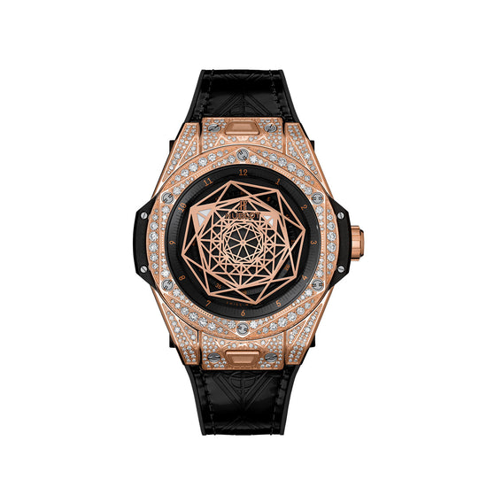 Hublot Replica Watch Big Bang SANG BLEU KING GOLD PAVÉ 465.OS.1118.VR.1704.MXM18