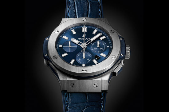 Hublot Replica Watch Big Bang, Steel Blue Chronograph Automatic 44mm, 301.SX.7170.LR