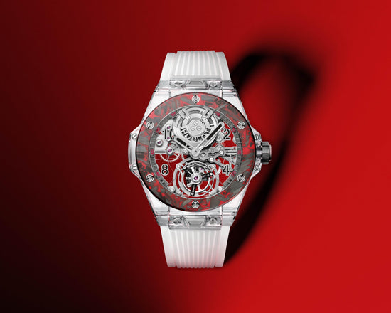 Hublot Replica Watch Big Bang Tourbillon Automatic Sapphire Las Vegas Boutique, 45mm, 419.JQV.0113.RT.LVB23