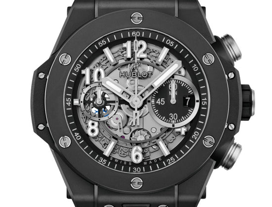Hublot Replica Watch Big Bang Unico Black Magic, 44mm, Black Ceramic, 421.CI.1170.RX