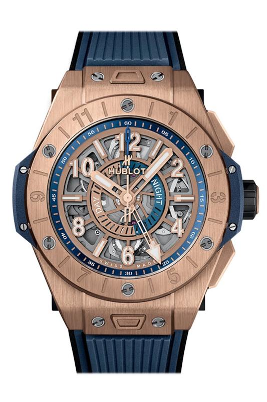Hublot Replica Watch Big Bang, Unico GMT King Gold, 45mm, 471.OX.7128.RX