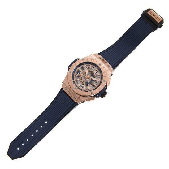 Hublot Replica Watch Big Bang, Unico GMT King Gold, 45mm, 471.OX.7128.RX