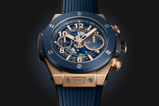 Hublot Replica Watch Big Bang Unico King Gold Blue Ceramic 421.OL.5180.RX