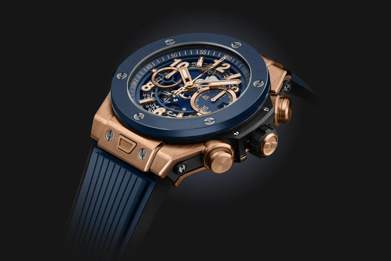 Hublot Replica Watch Big Bang Unico King Gold Blue Ceramic 421.OL.5180.RX