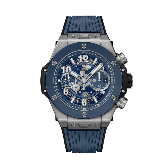Hublot Replica Watch Big Bang Unico Titanium Blue Ceramic 421.NL.5170.RX.