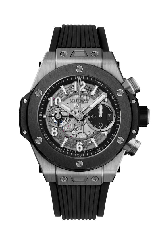 Hublot Replica Watch Big Bang Unico Titanium Ceramic 44mm, Titanium and Black Ceramic, 421.NM.1170.RX