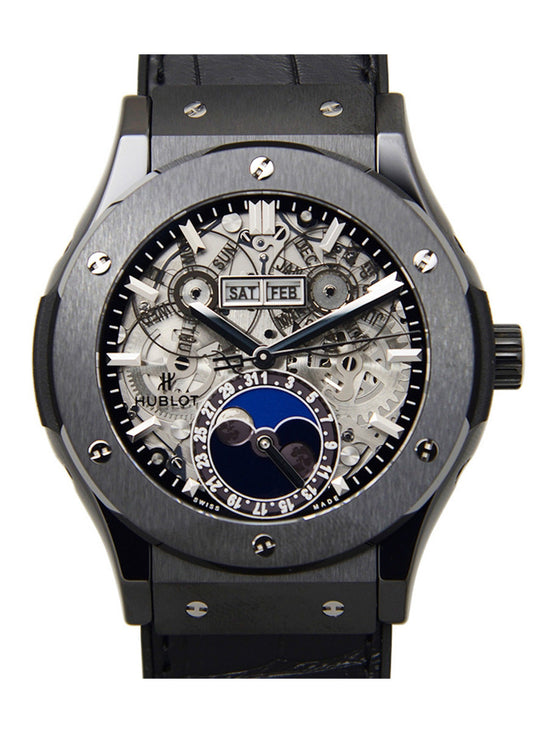Hublot Replica Watch Classic Fusion Aerofusion Moonphase 45mm Black Magic, 517.CX.0170.LR