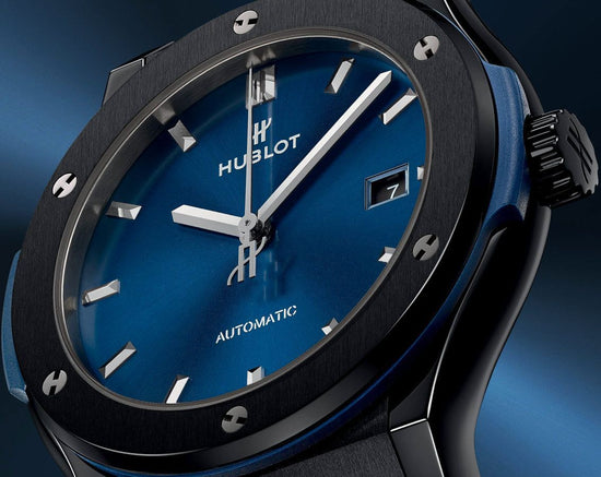 Hublot Replica Watch Classic Fusion Automatic 45mm Ceramic Blue, 510.CM.7170.CM