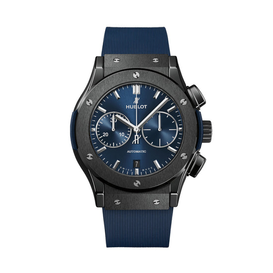 Hublot Replica Watch Classic Fusion Ceramic Blue Chronograph 521.CM.7170.RX