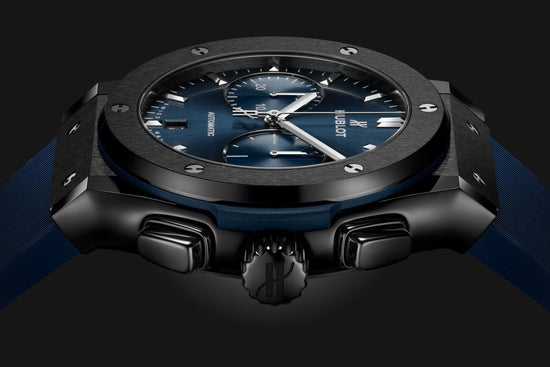 Hublot Replica Watch Classic Fusion Ceramic Blue Chronograph 521.CM.7170.RX