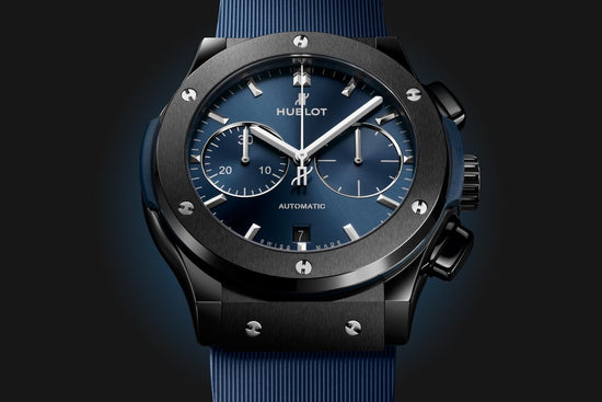 Hublot Replica Watch Classic Fusion Ceramic Blue Chronograph 521.CM.7170.RX