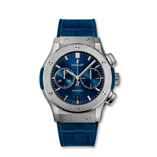 Hublot Replica Watch Classic Fusion Chronograph Titanium Blue 45mm, 521.NX.7170.LR