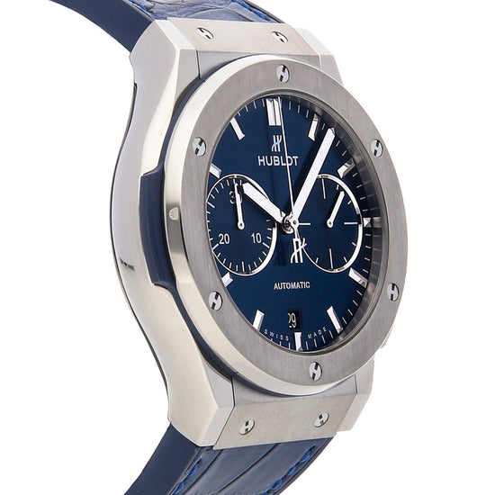 Hublot Replica Watch Classic Fusion Chronograph Titanium Blue 45mm, 521.NX.7170.LR