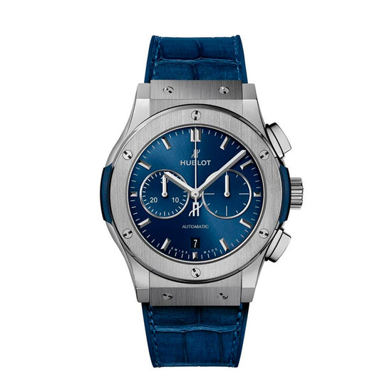Hublot Replica Watch Classic Fusion Chronograph Titanium Blue 45mm, 541.NX.7170.LR