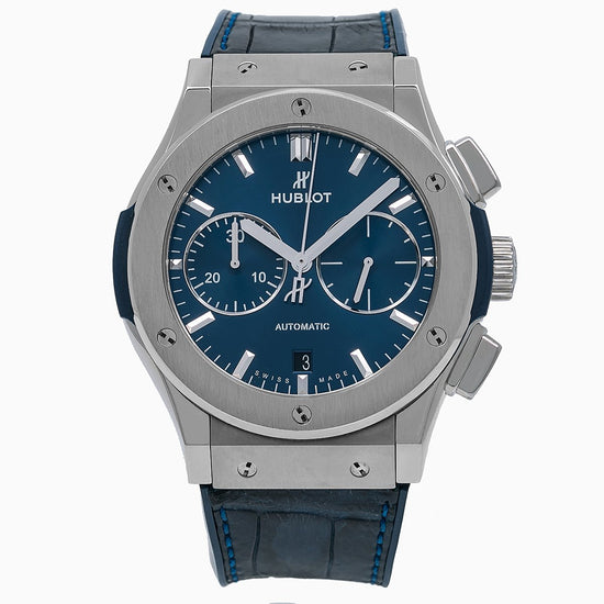 Hublot Replica Watch Classic Fusion Chronograph Titanium Blue 45mm, 541.NX.7170.LR