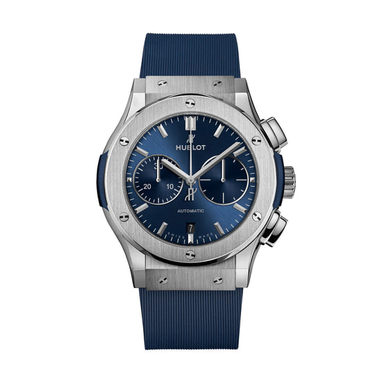 Hublot Replica Watch Classic Fusion Chronograph Titanium Blue 521.NX.7170.RX