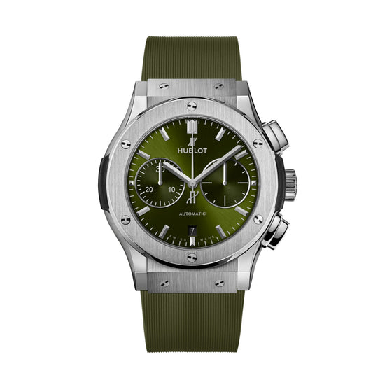 Hublot Replica Watch Classic Fusion Chronograph Titanium Green 521.NX.8970.RX
