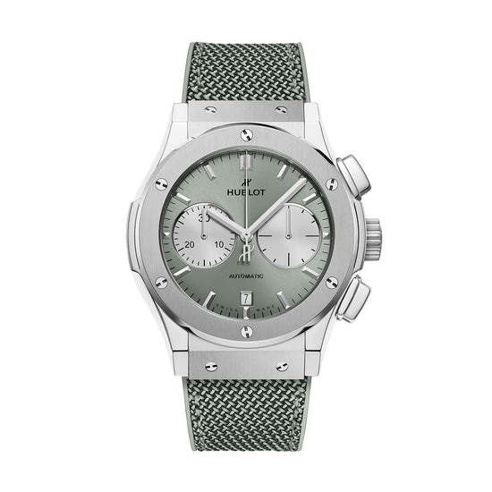 Hublot Replica Watch Classic Fusion Chronograph Titanium Sage Green, 521.NX.891G.NR.
